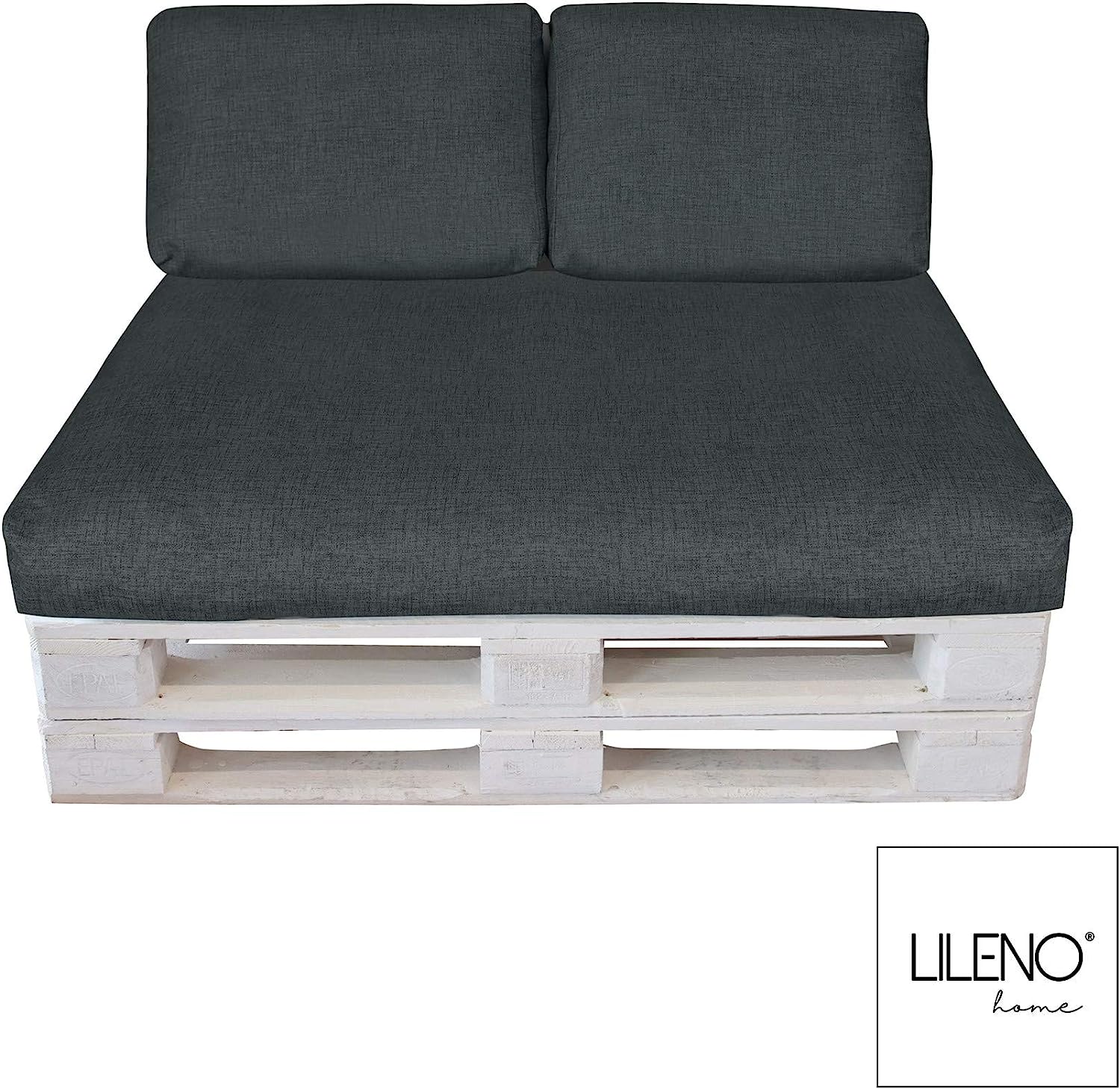 Lileno Home Pallet Cushion Cover, charcoal