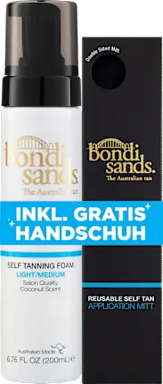 Light self-tanning foam + application glove, 200 ml