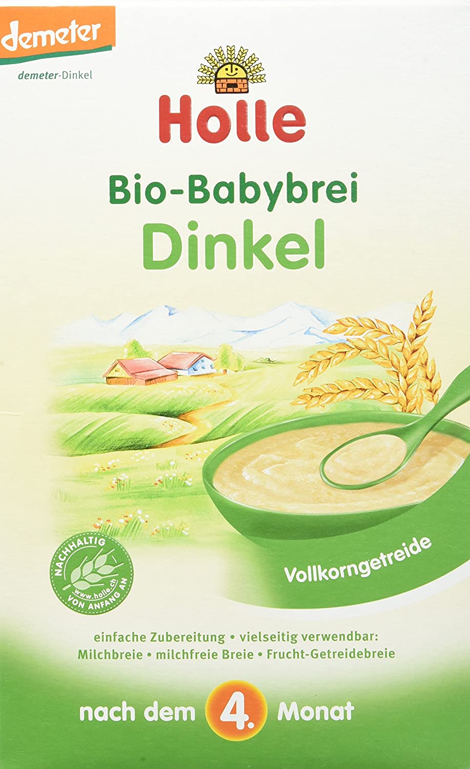 Holle Bio-Babybrei Dinkel, 3er Pack (3 x 250 g)