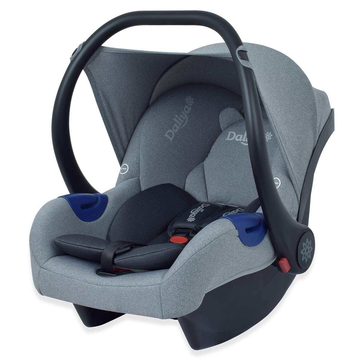 Daliya® Cariyo Baby Car Seat 0-13 kg Group 0+ Baby Car Seat from Birth Also Suitable for Daliya Turniyo Pushchair (Grey)