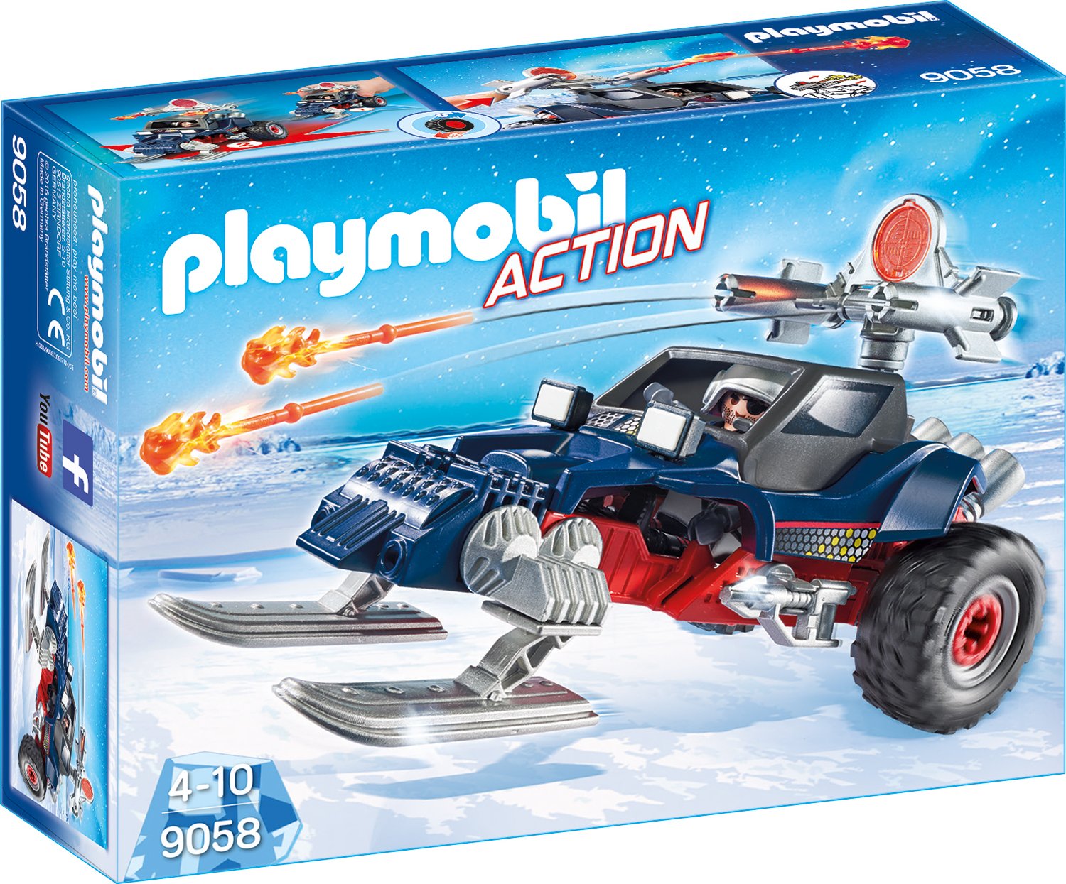 Playmobil Action Ice Pirate With Snowmobile A