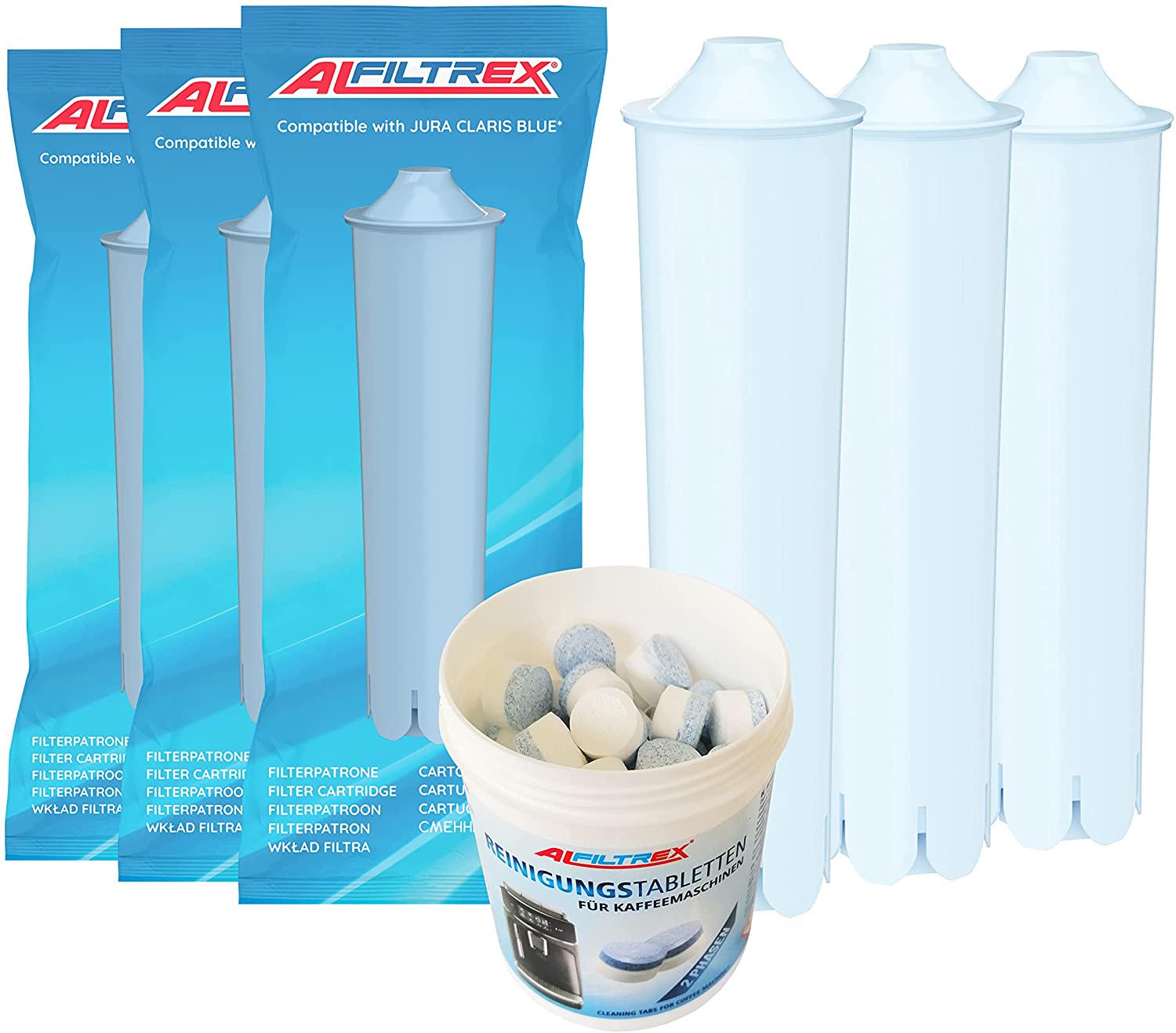 ALFILTREX ENA IMPRESSA GIGA Water Filter Cartridges Compatible with Jura Cl