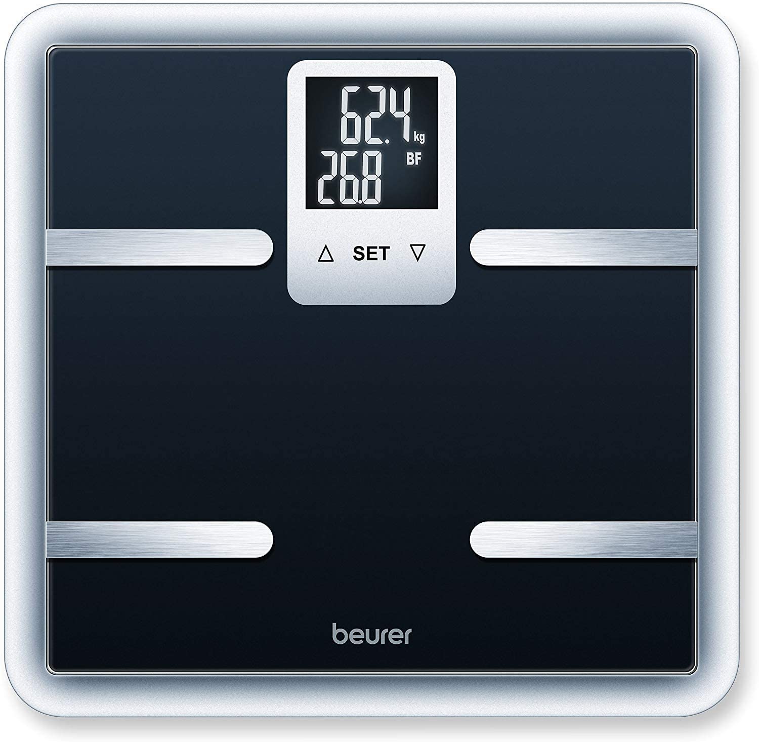 Beurer BG 40 Digital Body Analysis Scales Safety Glass Body Fat Measurement Calorie Display