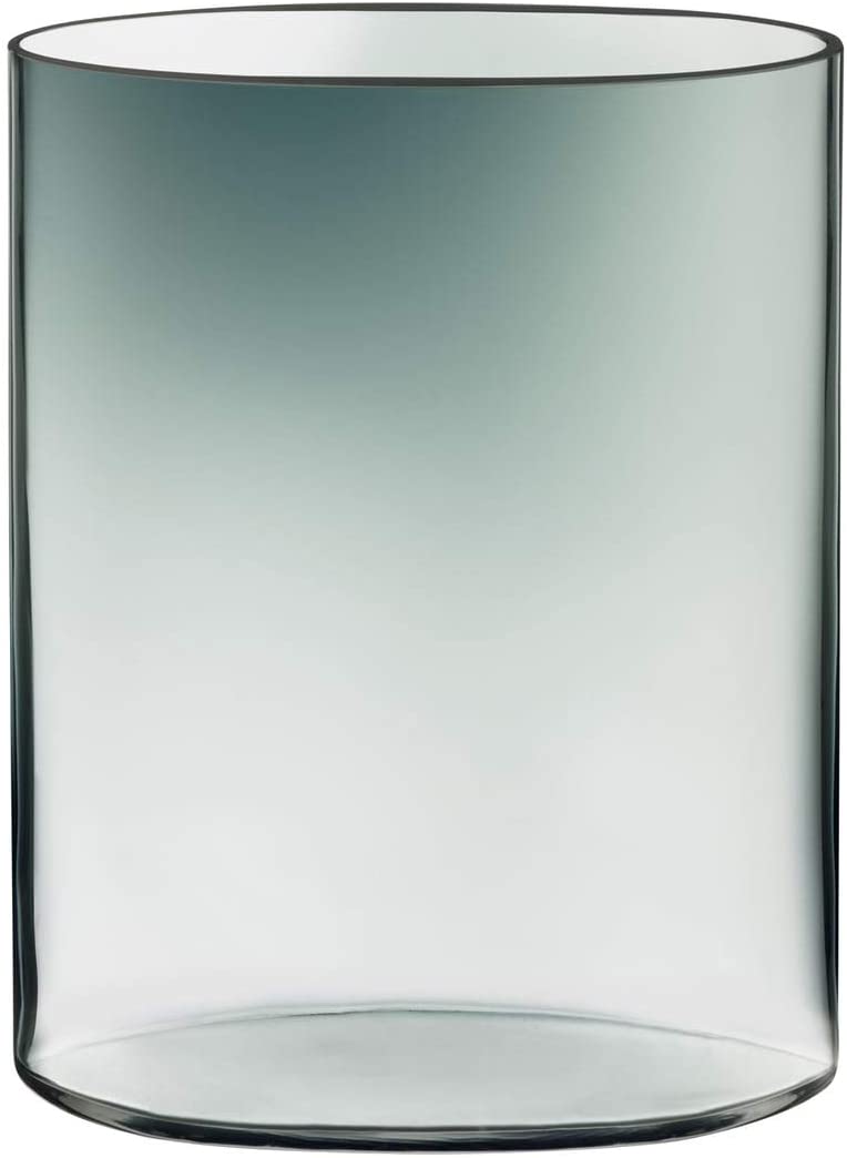 Iittala Oval Vase 25 cm Grey / Clear Tapio Wirkkala 1959