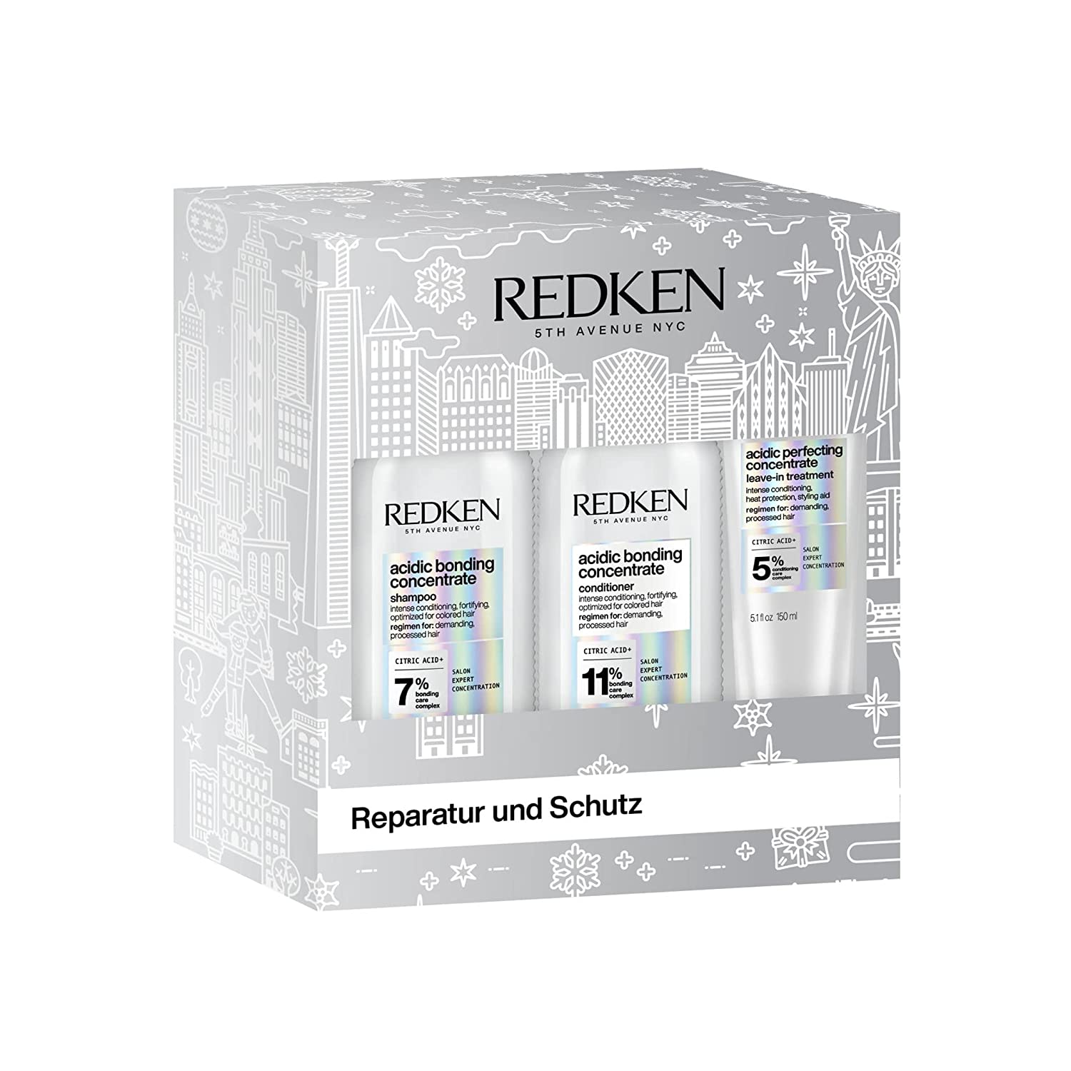 Redken Set for protection against colour loss, Series Expert, Acidic Bonding Concentrate Shampoo 300 ml, Conditioner 300 ml, Lotion 150 ml