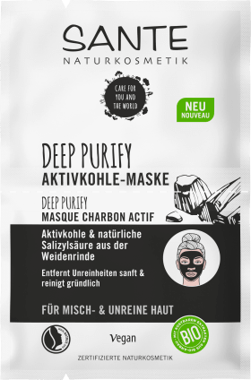 Sante Maske Deep Purify Aktivkohle 2x4ml, 8 ml