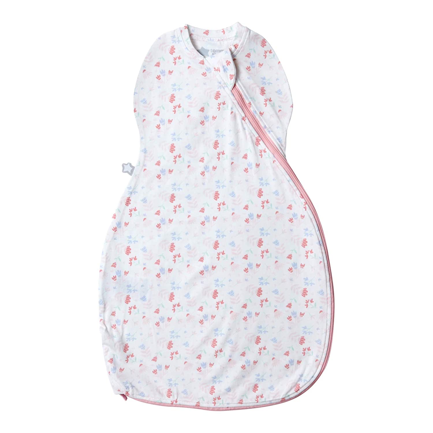 Tommee Tippee The Original Grobag Easy Swaddle Newborn Baby Sleeping Bag Soft Cotton Fabric 0-3m Lovely Petals