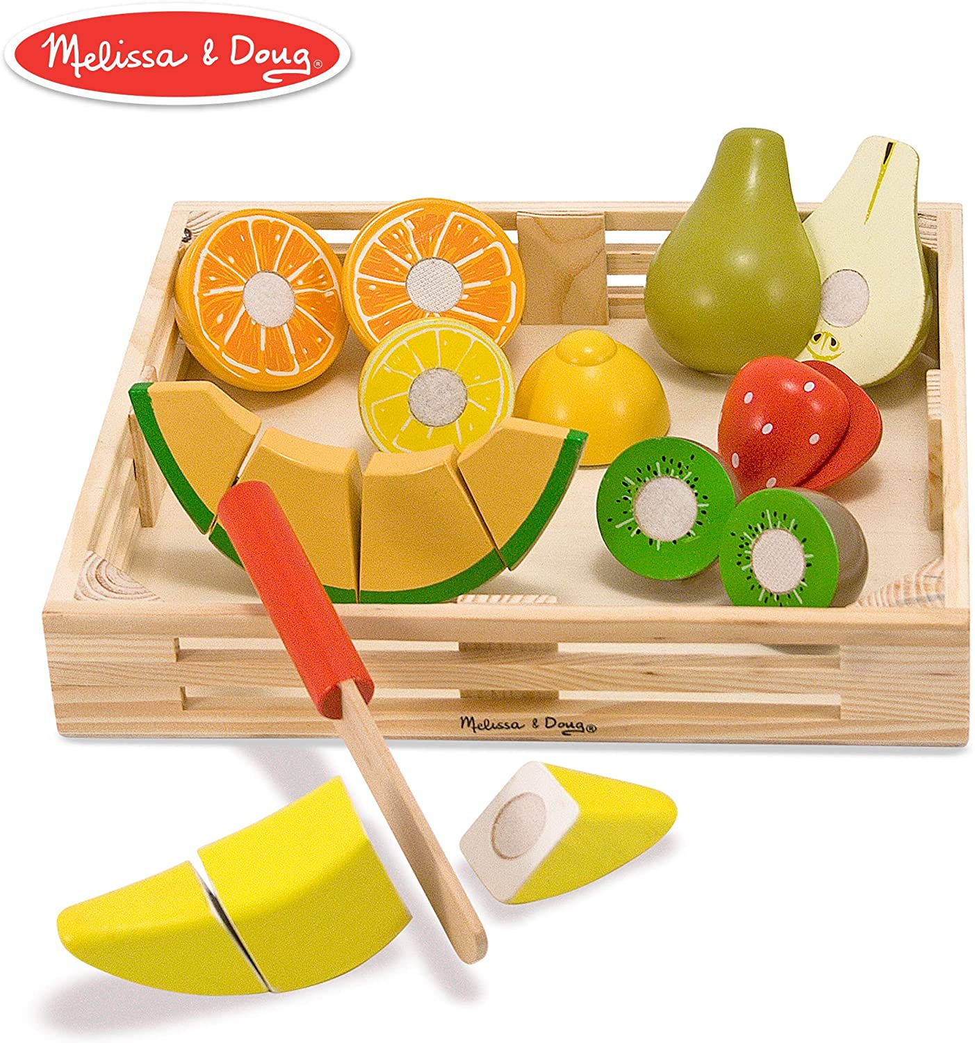 Melissa And Doug 96046 Wooden Fruit For Cutting
