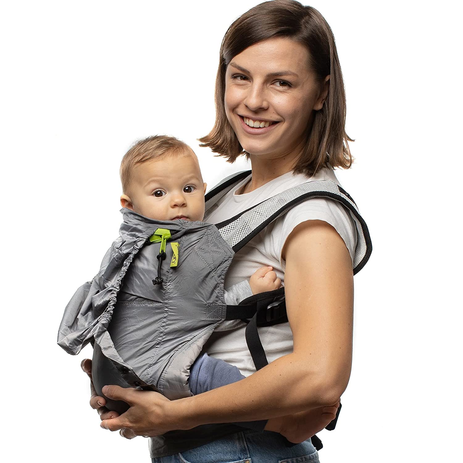 Boba Air Grey II - Lightweight Travel Baby Carrier for Large Children, Stom