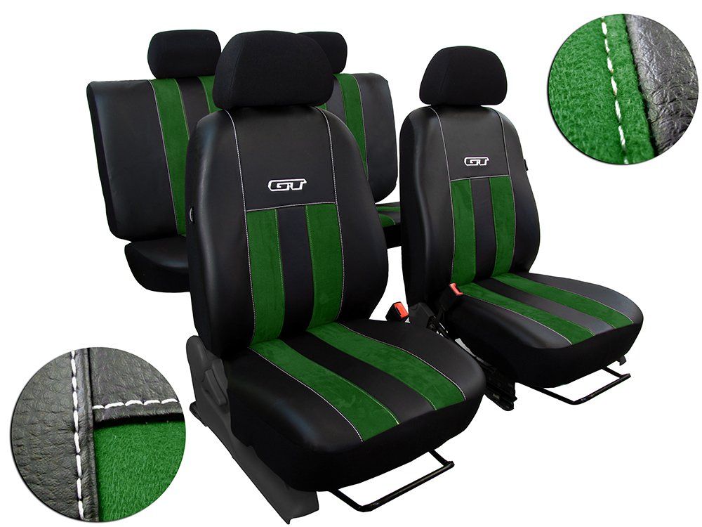 \'Car Seat Cover Set for Fabia I-II Set of Seat Covers Green Artificial Leather with ALCANTRA. GT. In This listing.