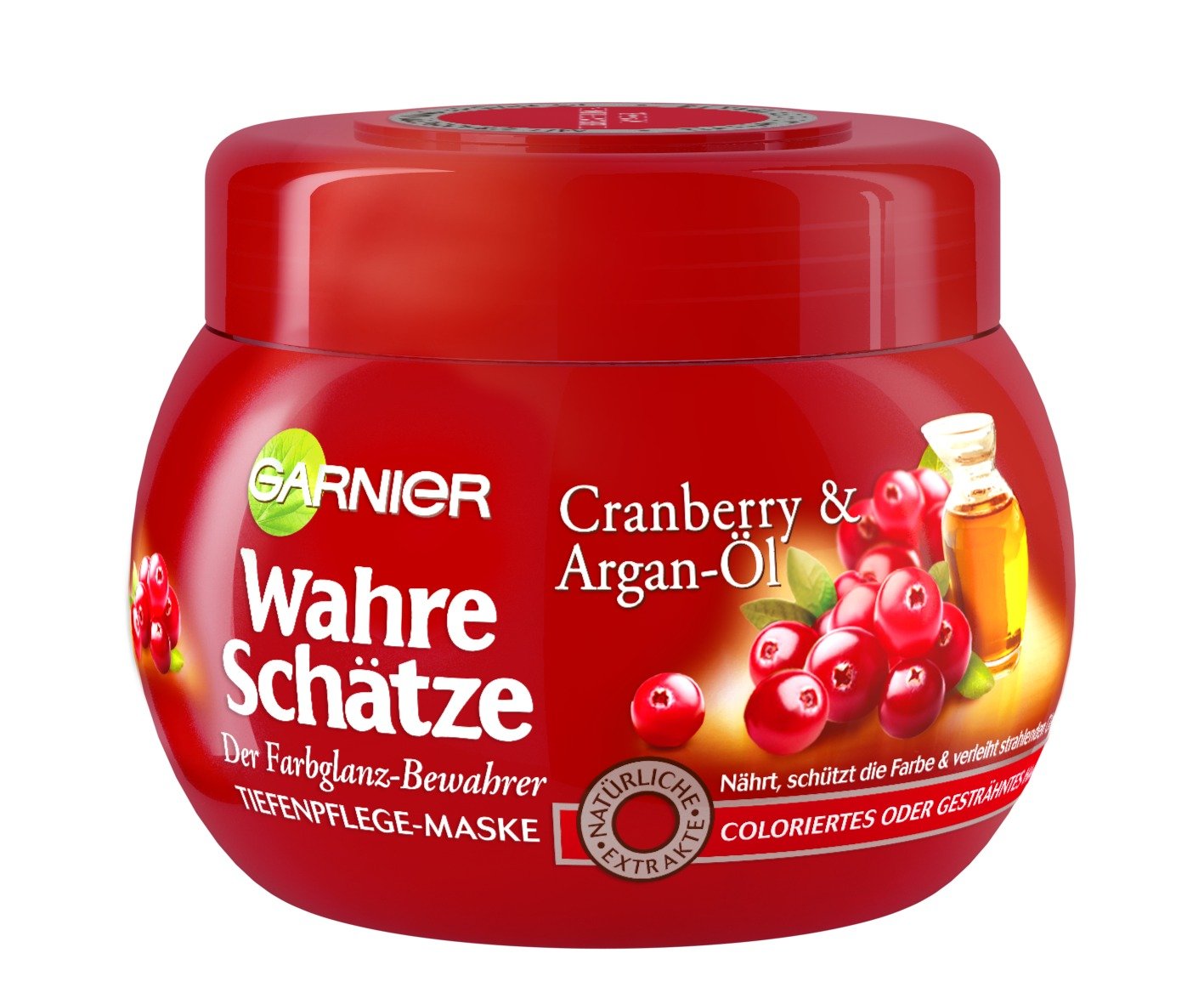 Garnier True Treasures Hair Mask with Argan Oil and Cranberry Extract 300 ml