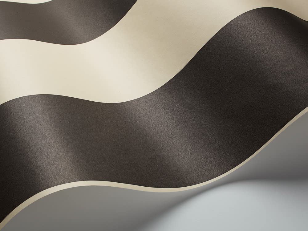 New Classic 2539 Non-Woven Wallpaper Wide Beige / Black / Grey Stripes