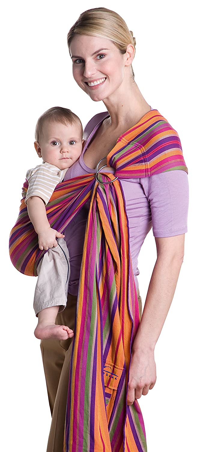 AMAZONAS Baby Sling without Knot Ring Lollipop 180 cm 0-3 Years up to 15 kg