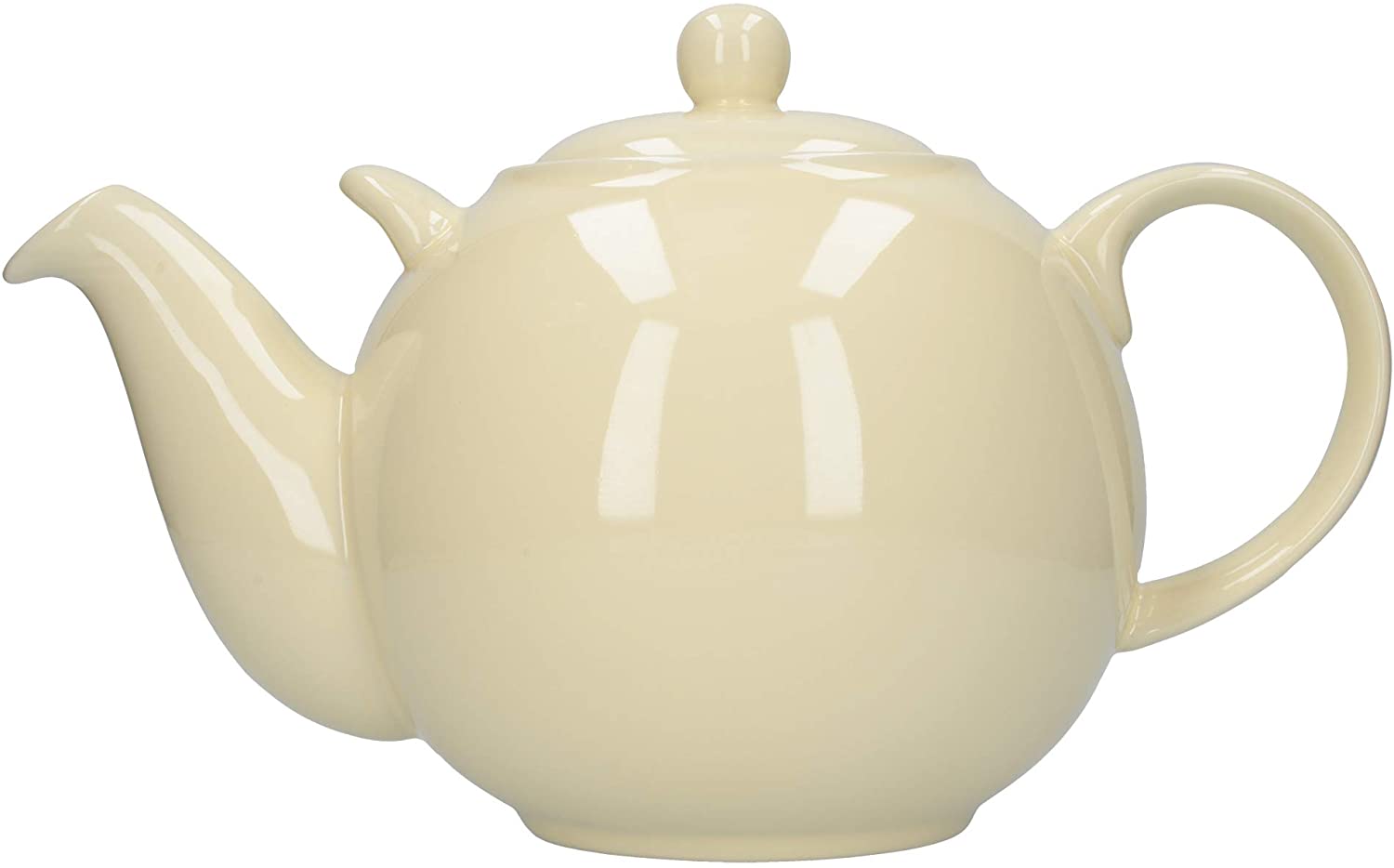 London Pottery Co 10 Cup Globe Teapot Ivory