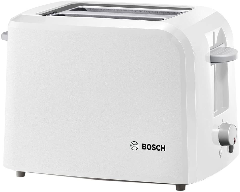Bosch TAT3 A011 Compact Compactc Lass Toaster Breakfast Set, White