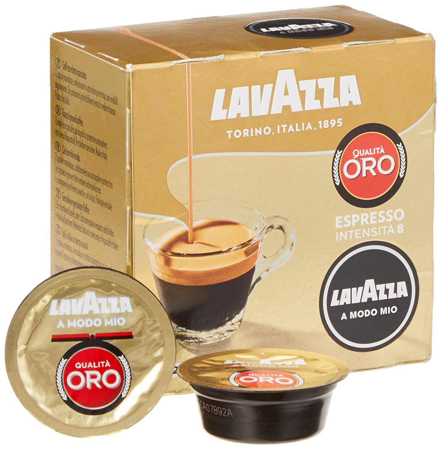 Lavazza A Modo Mio Espresso Qualita Oro, 2er Pack, 2 x 12 Kapseln (2 x 90 g)