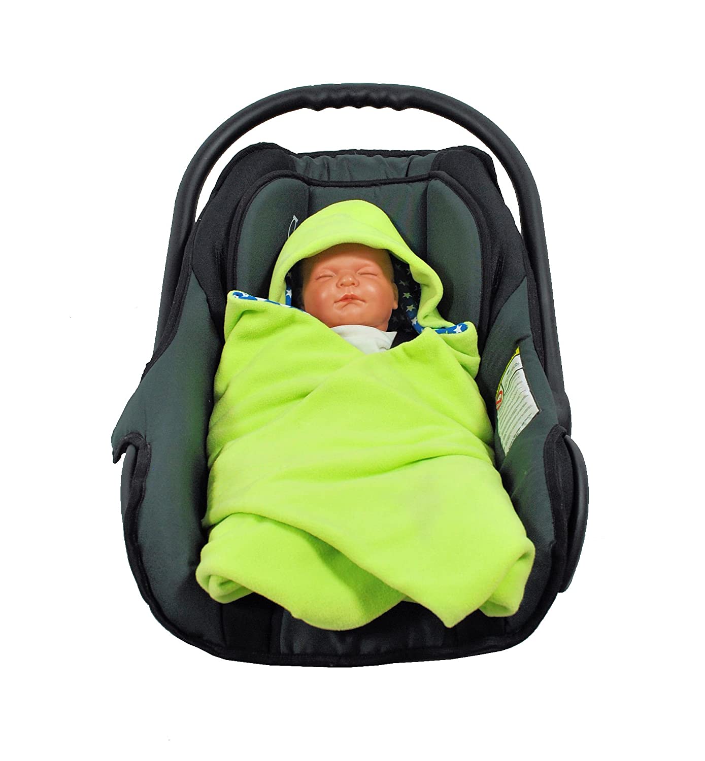 Hobea car Seat Swaddling Blanket with Footmuff for Colder Days, Various Col