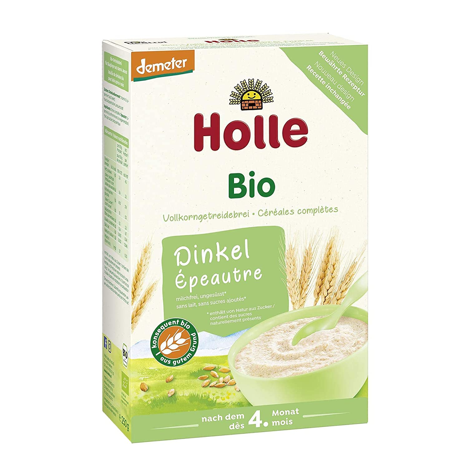 Holle Bio-Vollkorngetreidebrei Dinkel (2 x 250 gr)