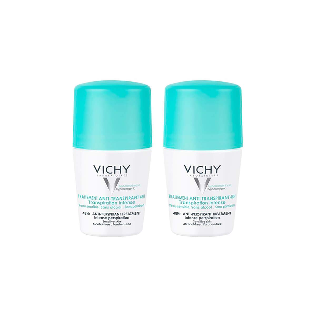 Vichy Intense Sweating Roll-On Deodorant 2 x 50 ml