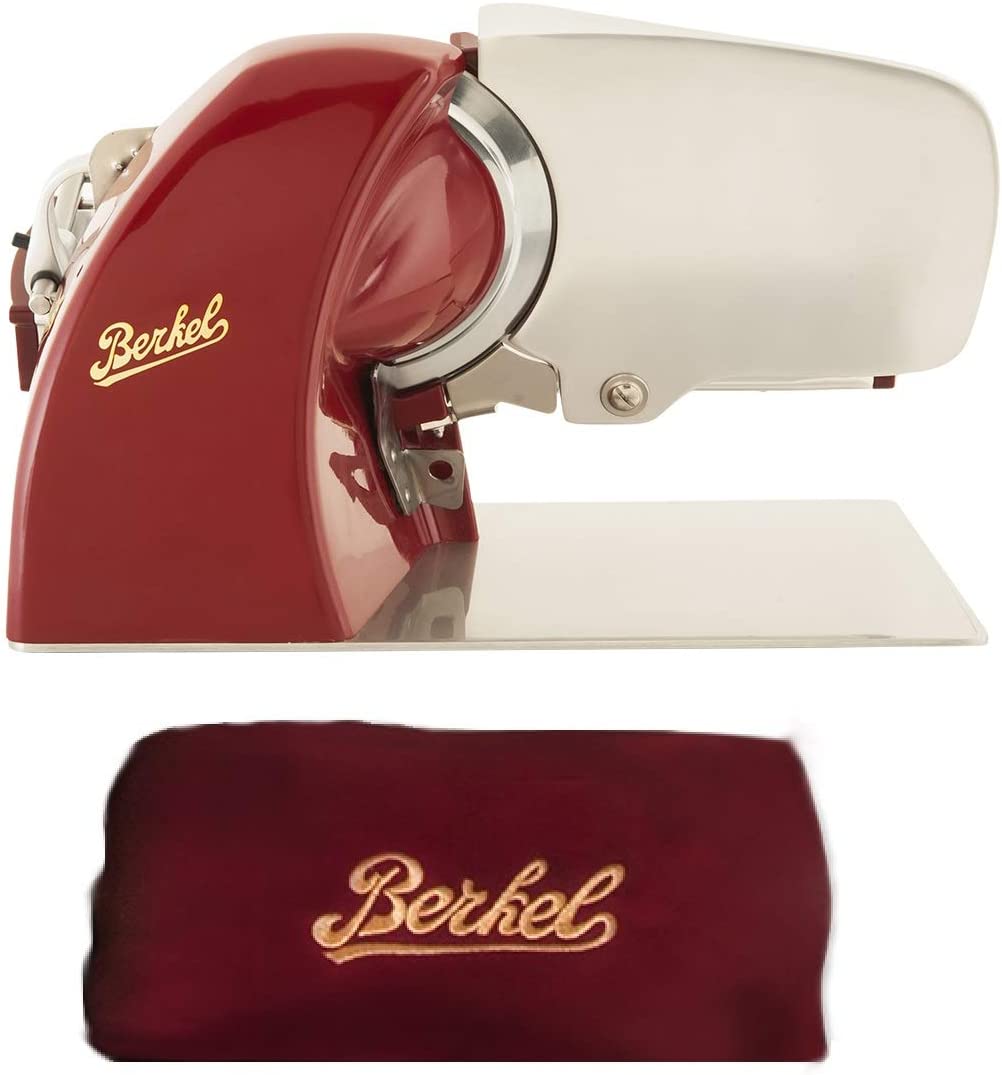 BERKEL - Home Line 200 all-purpose slicer + cover for all-purpose cutter, red colour.