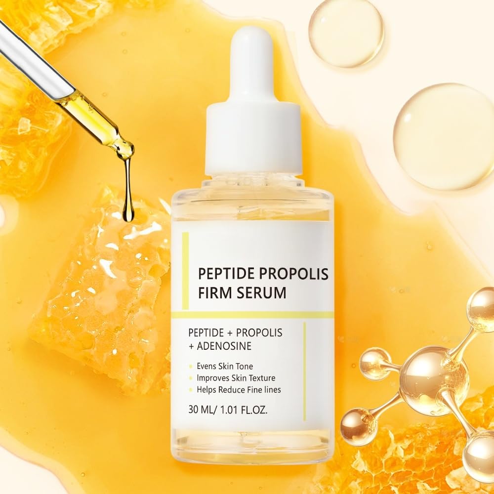 Firming Anti-Ageing Serum 30 ml - With Regenerating Peptides, Soothing Propolis & Smoothing Adenosine - For Smooth, Hydrated & Radiant Skin - Against Wrinkles & Tired Skin