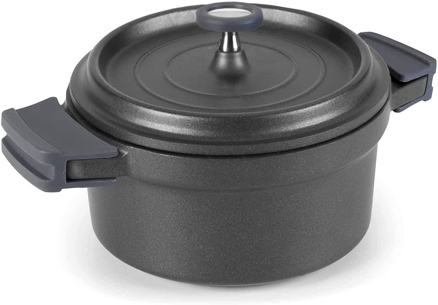 Lacor 28 Cm Cast Aluminium Casserole, Black