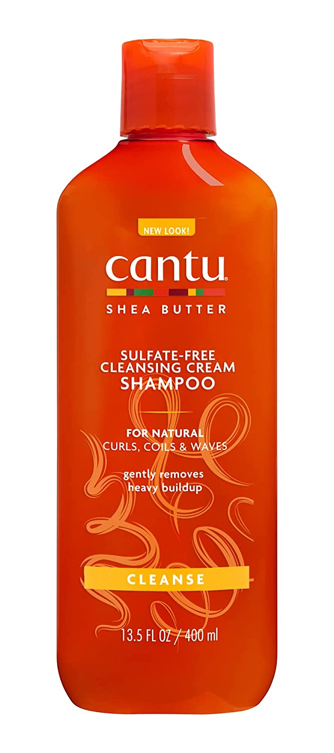 Cantu Moisturising Shampoo with Shea Butter - Sulphate-Free Shampoo for Curls and Textured Hair - 1 Pack (1 x 400 ml)