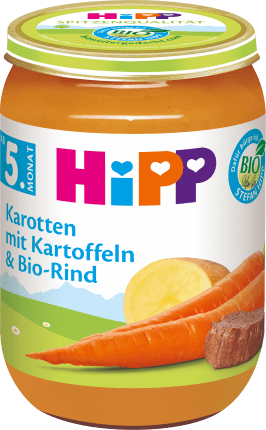 Menu Carrots with potatoes and organic beef from the 5th month, 190 g