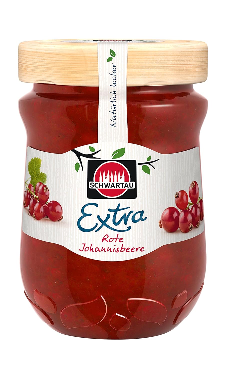 Schwartau Extra Red Currant, Jam, Pack of 8 (8 x 340 g)
