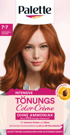Hair tint color-crème 7-7 caramel copper, 1 st