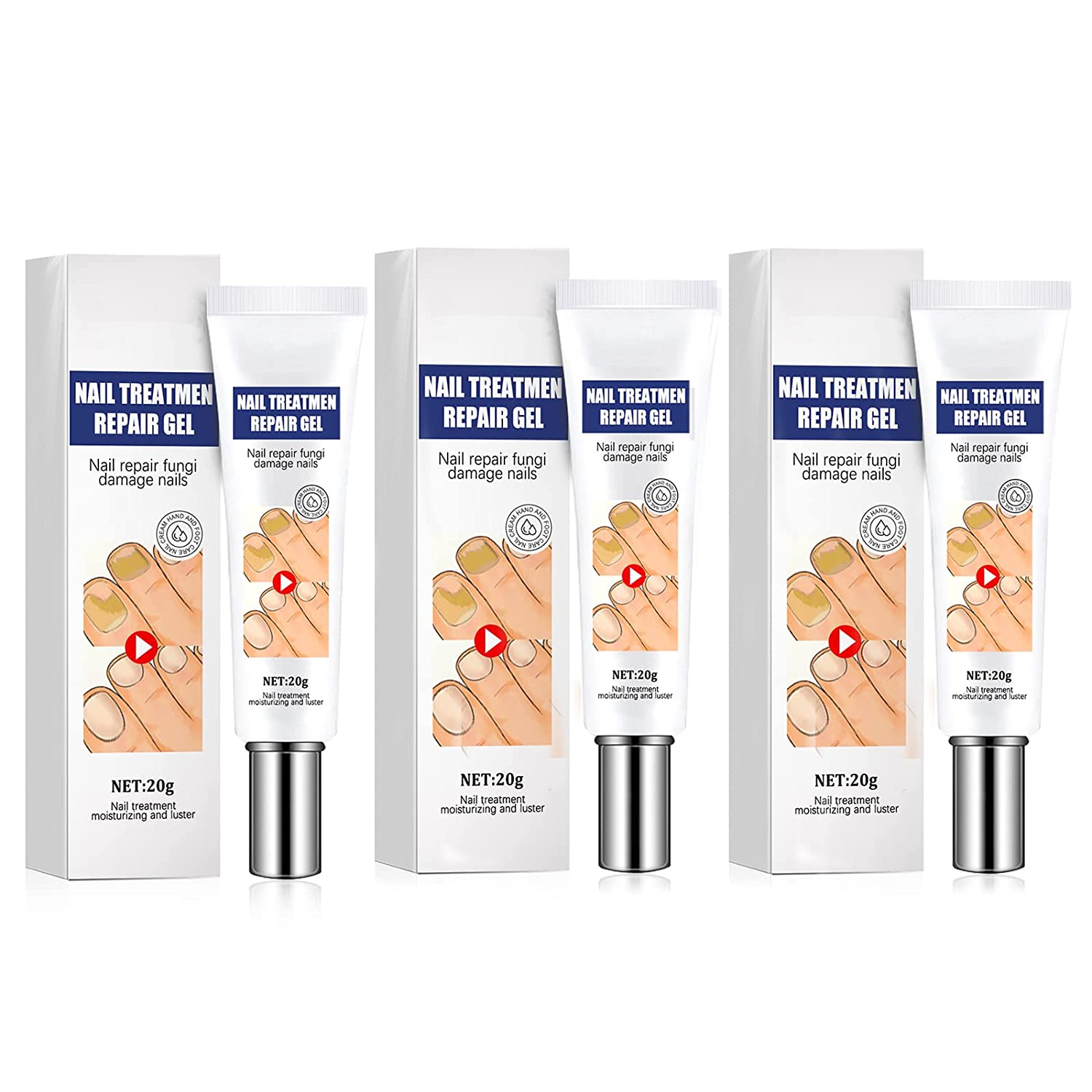 PETSBURG Toenail Mushroom Treatment Fingernail Gel Repair Cream Fungus Damage Nails , items