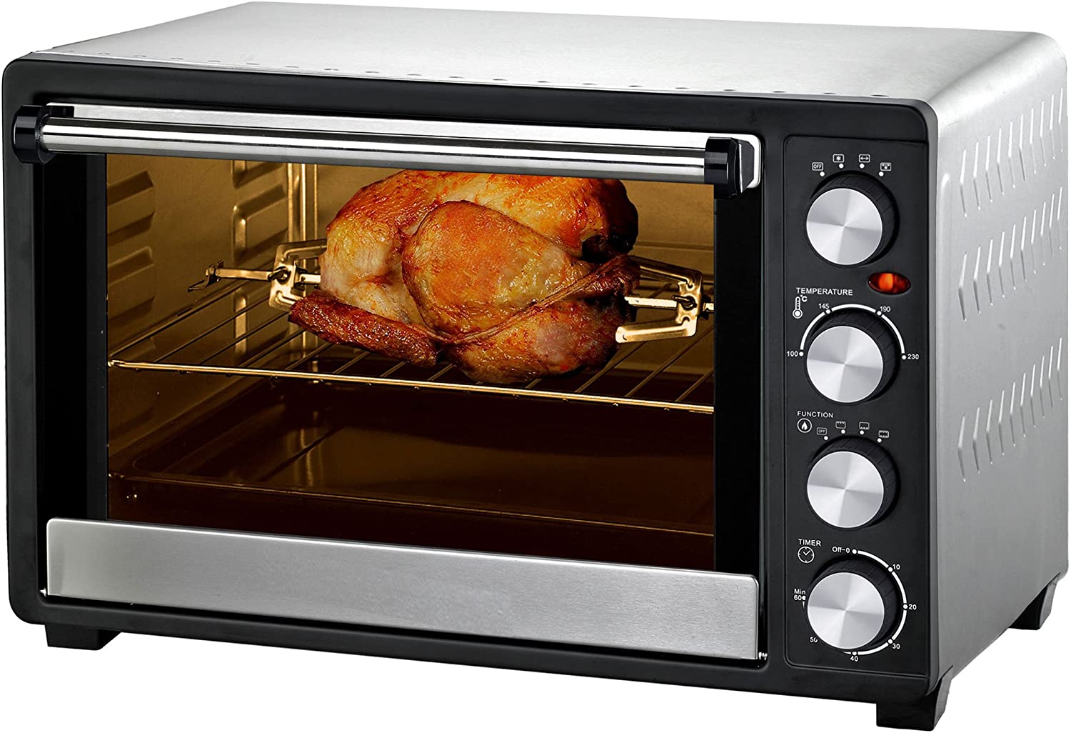 Syntrox Germany 45 Litre Mini Stand Oven with Air Circulation and Rotisserie Mini Oven Pizza Oven