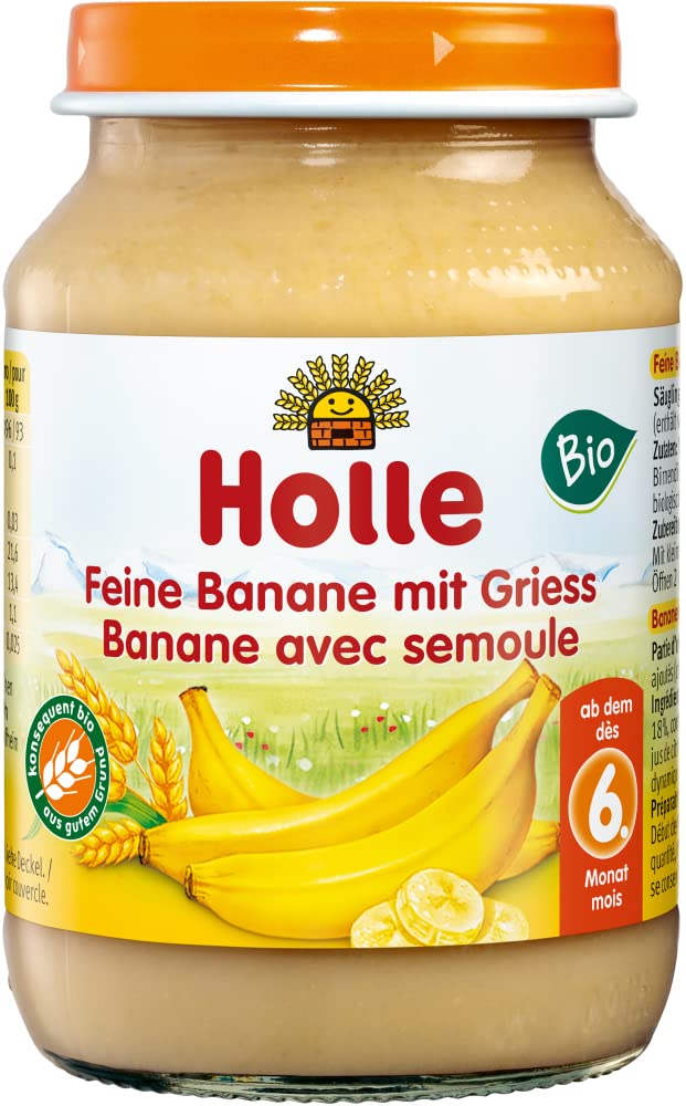 Holle Bio Feine Banane mit Griess (2 x 190 gr)