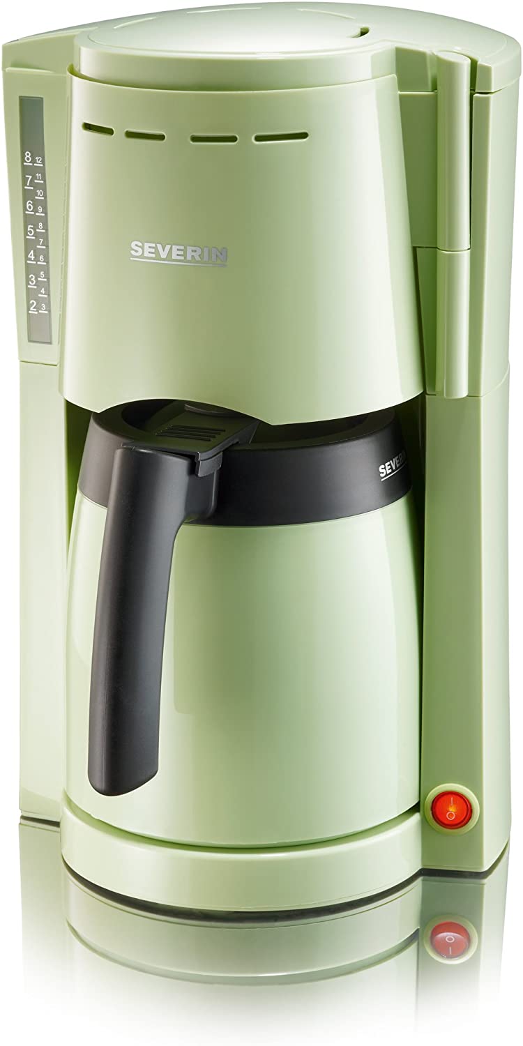 Severin Coffee Machine 9747 with 2 Thermal Jugs, Green