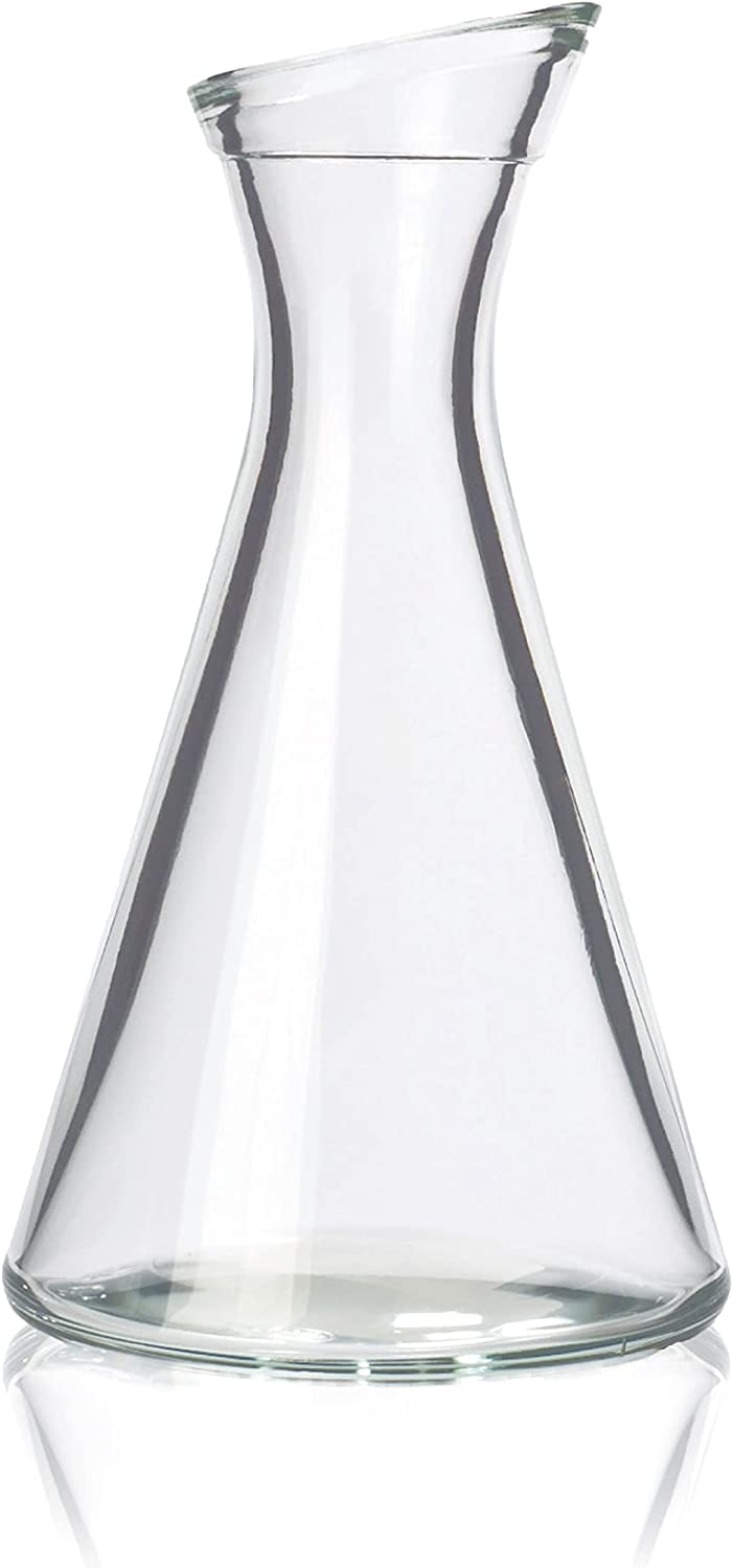 Stölzle Oberglas Pisa Glass Carafe / Set of 12 Small Carafe 0.2 L with Slanted Neck / High-Quality Carafe Glass Suitable as Water Carafe, Carafe for Lemonade, Wine Carafe