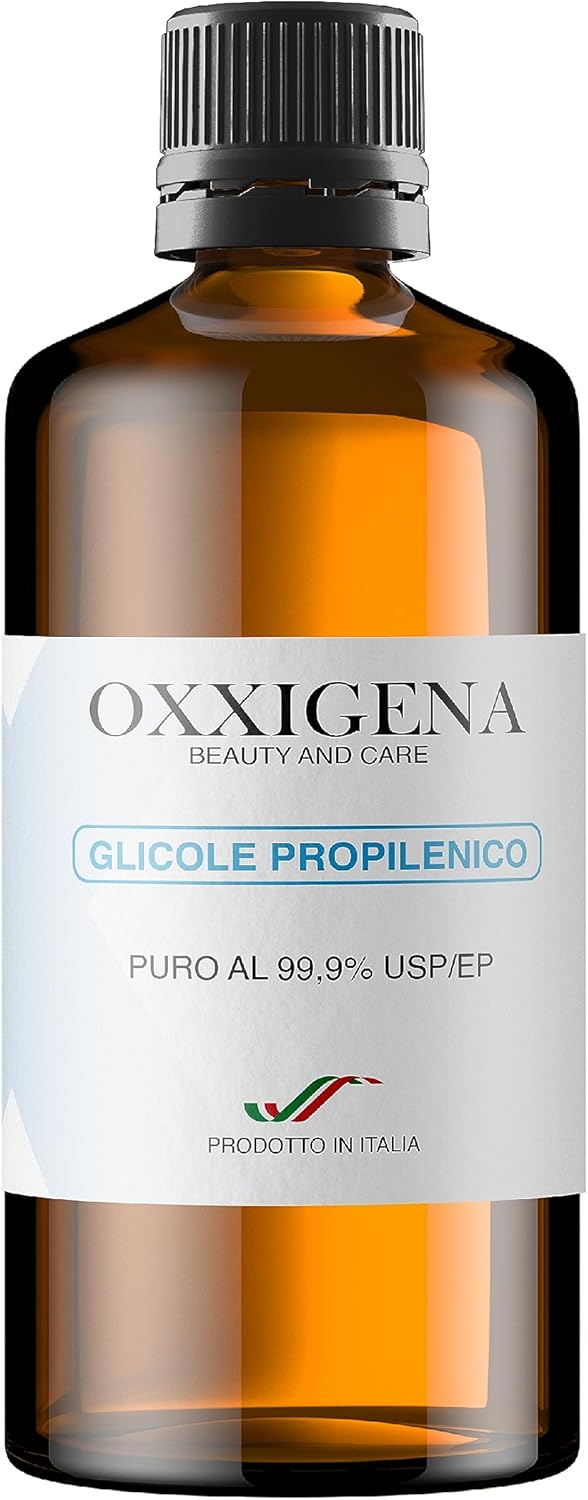 Oxxigena - Pure Liquid Propylene Glycol 99.9% 500 ml, Full PG Neutral Base, Ideal for Moisturising the Skin and Making Liquids, Tasteless and Odourless