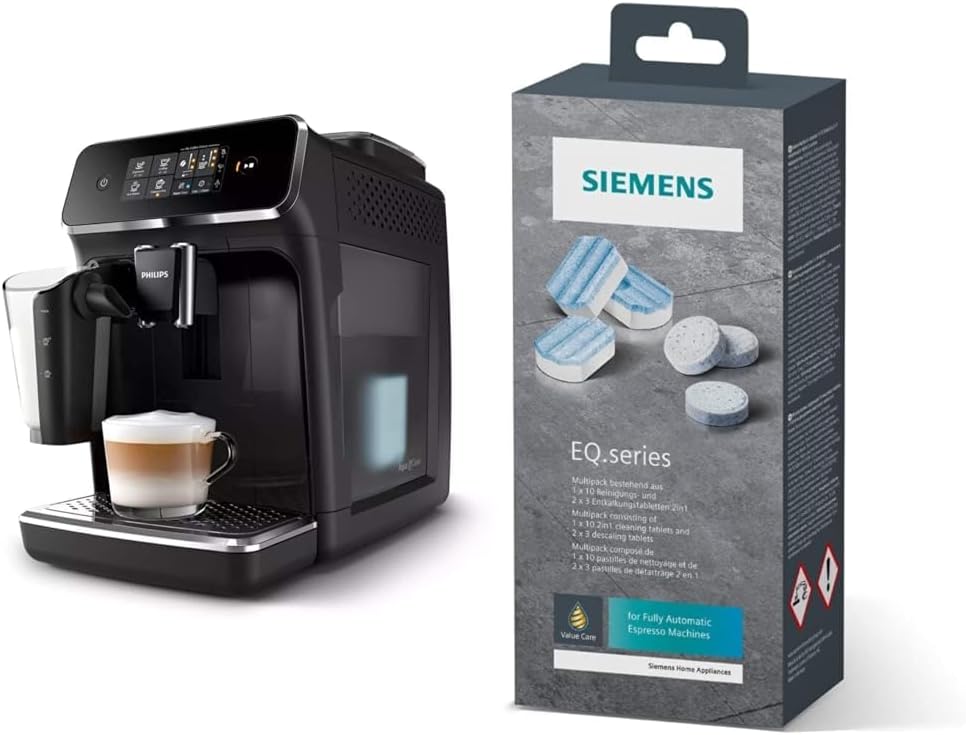 Philips Domestic Appliances 2200 Series EP2231/40 Full automatic coffee machine & Siemens Multipack TZ80003A
