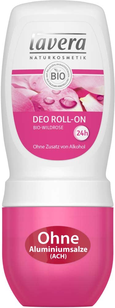 Lavera Organic Roll-On Deodorant Wild Rose (6 x 50 ml)