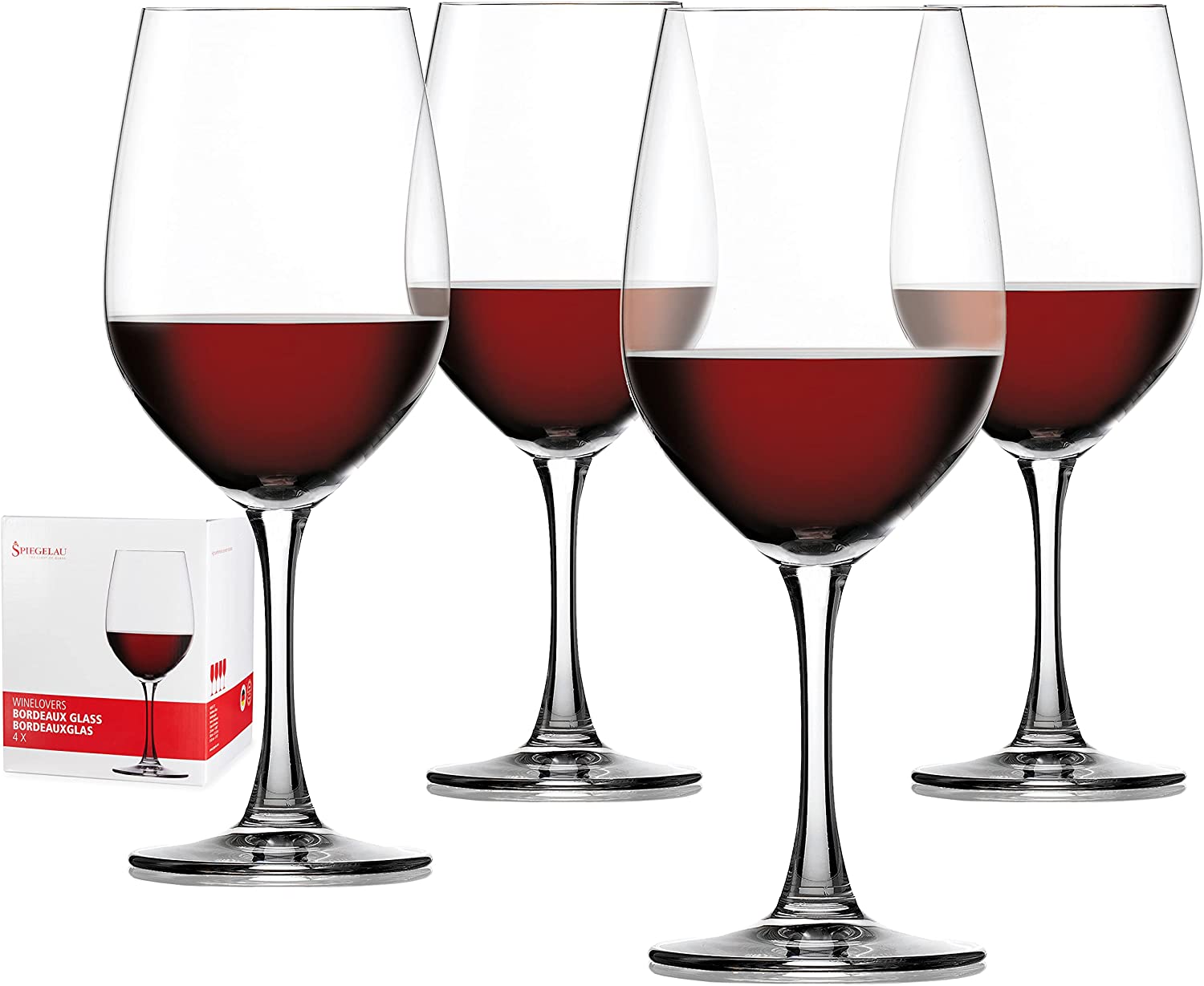 Spiegelau & Nachtmann Spiegelau Winelovers Red Wine Glasses, Set of 4