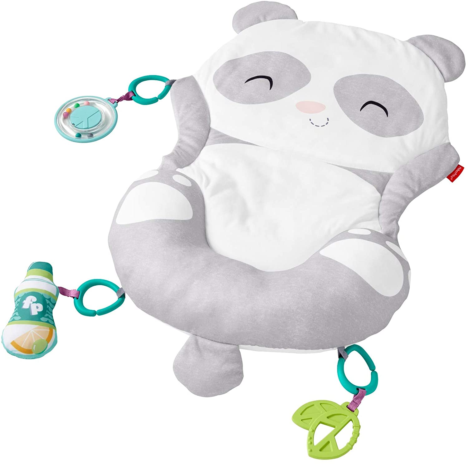 Fisher-Price Panda Play Mat - Plush Mat for Playing in the Stomach Position with Toys - Baby Accessory Suitable from Birth - GJD28