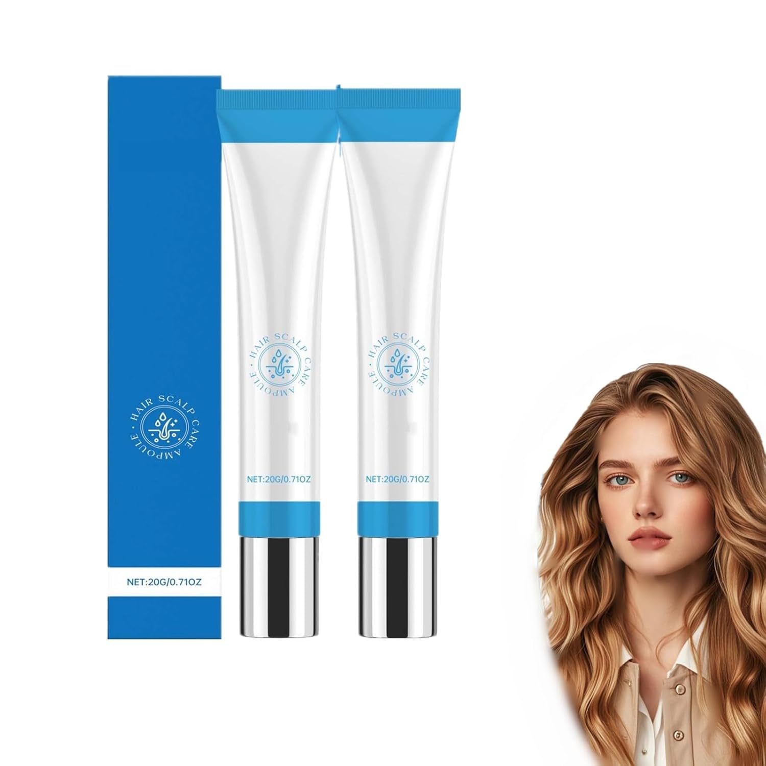 Seapuri Scalphy, Hair Essence Rollerball, Cooling Hair Essences Ball, Hair Essences Ball Bearings Keep the Scalp Clean and Non-Greasy, Improves Hair Shine (Pack of 2)