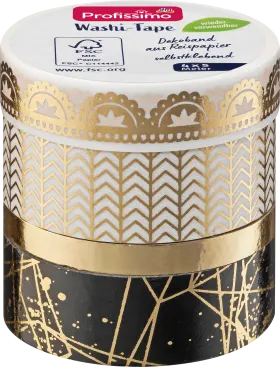 Profissimo Washi Tape \"Festive\", 4 pcs