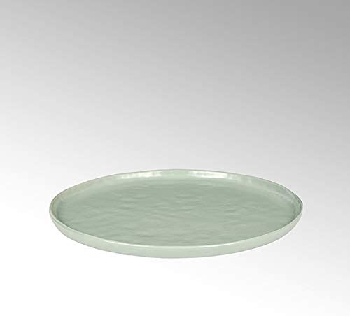 Lambert - Plate, dinner plate, stoneware - round - celadon - diameter 27 cm - 1 piece