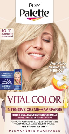 Hair color vital color 10-11 silver blonde, 1 st