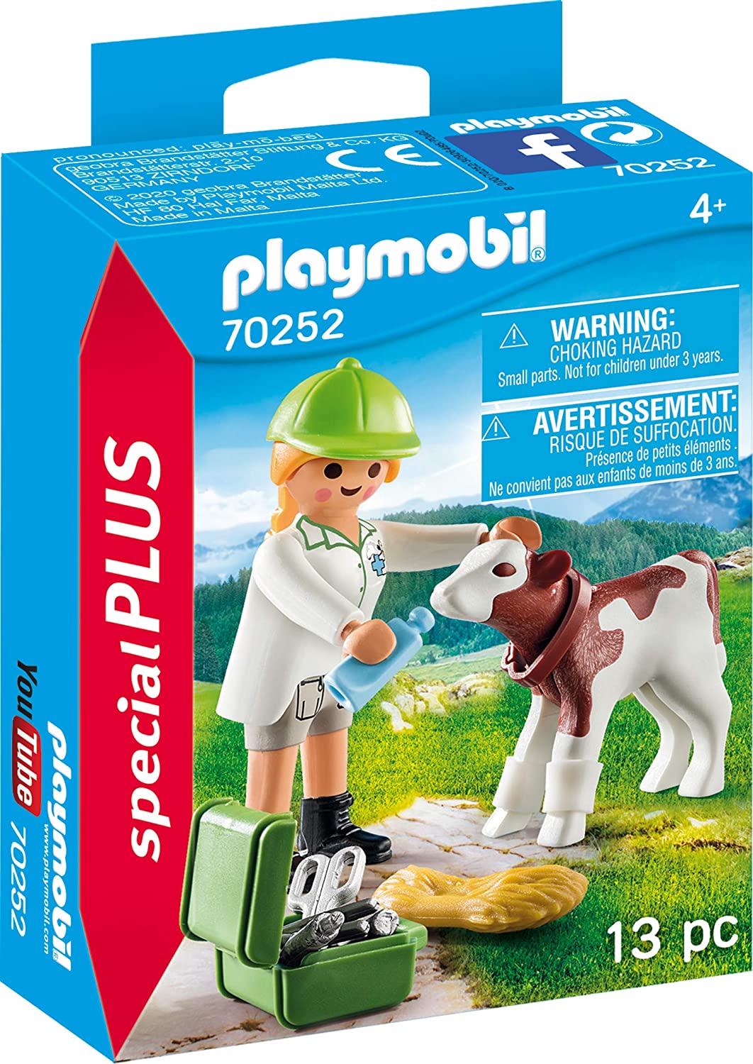 Playmobil Special Plus 70252 Veterinarian With Calf From 4 Years