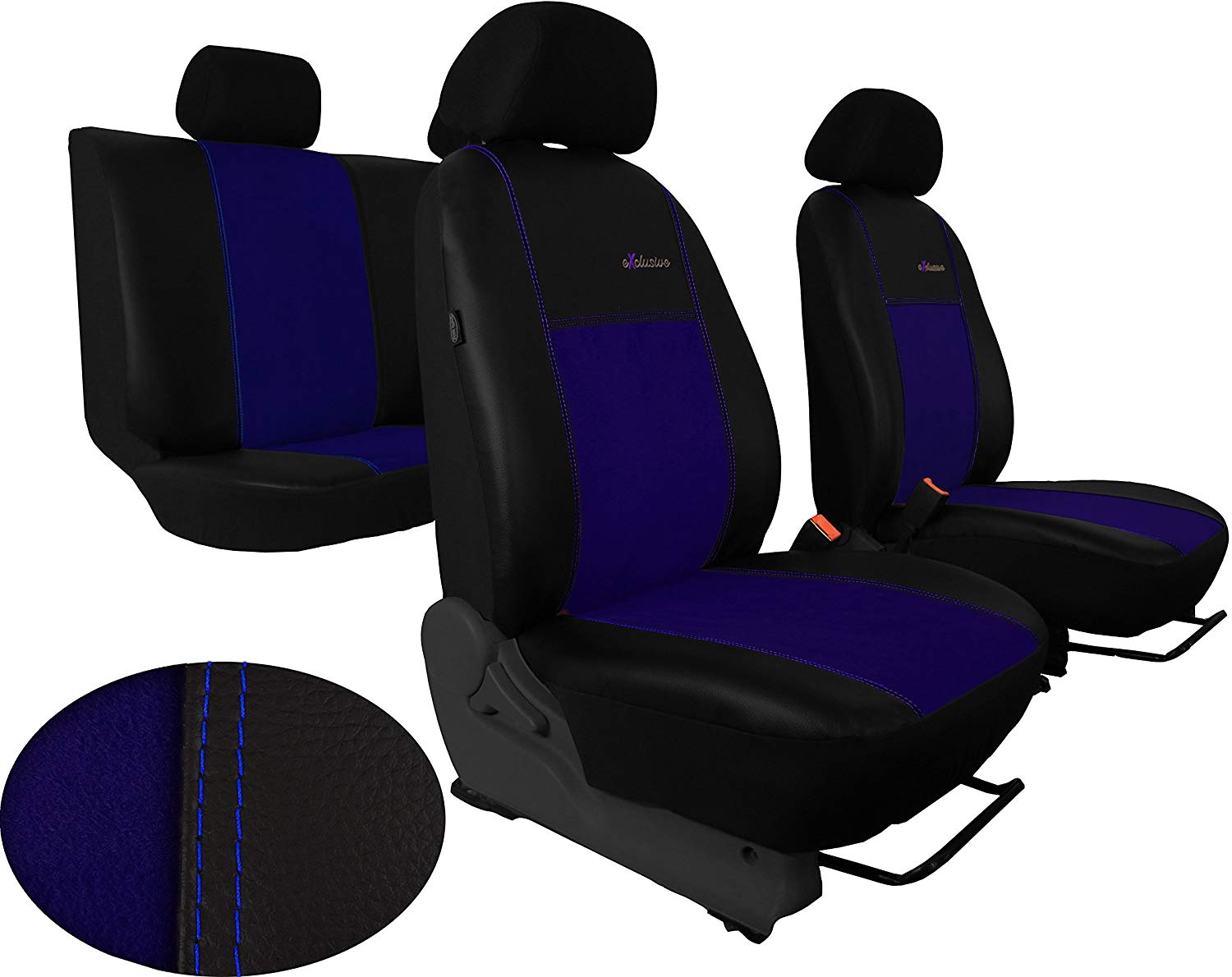 SEAT COVERS Exlusive In Eco Leather with Alcantara Seat for Hyundai i10