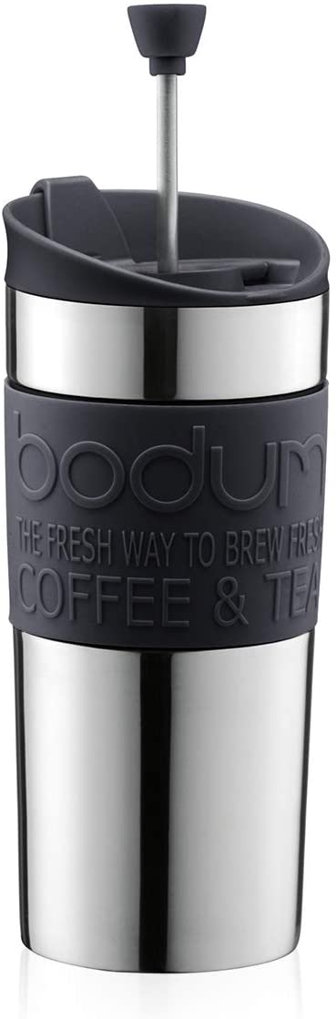 Bodum Travel Press Coffee Maker, Vacuum, Small, 0.35 Litre - Black