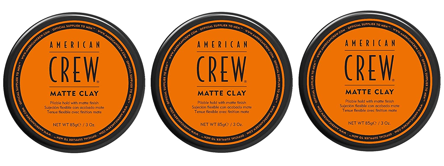3 American Crew Matte Clay Medium to Strong Hold Matte Finish 85 g