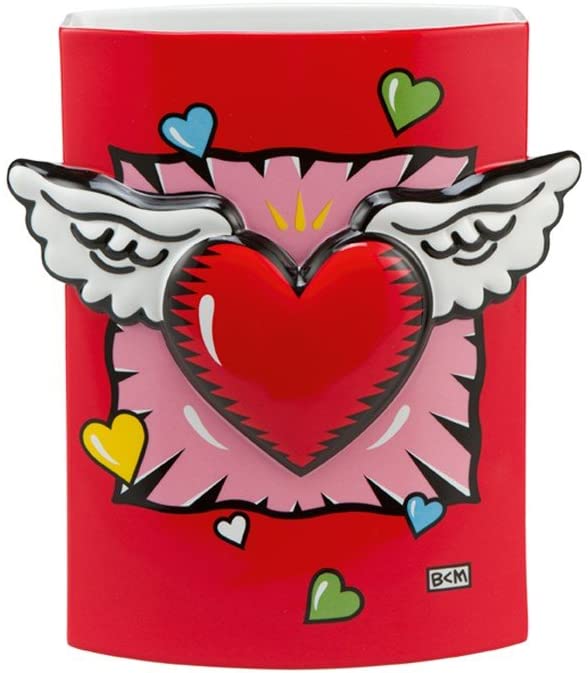 Goebel Artis Orbis Wings of Love Vase Burton Morris