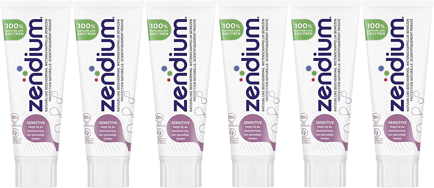Zendium Sensitive Toothpaste 75 ml Pack of 6 x 75 ml